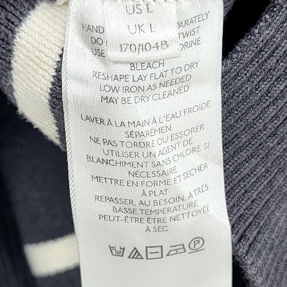 Free People Paulie Striped Turtleneck Long Sleeve Sweater Top Size Large - Picture 3 of 5